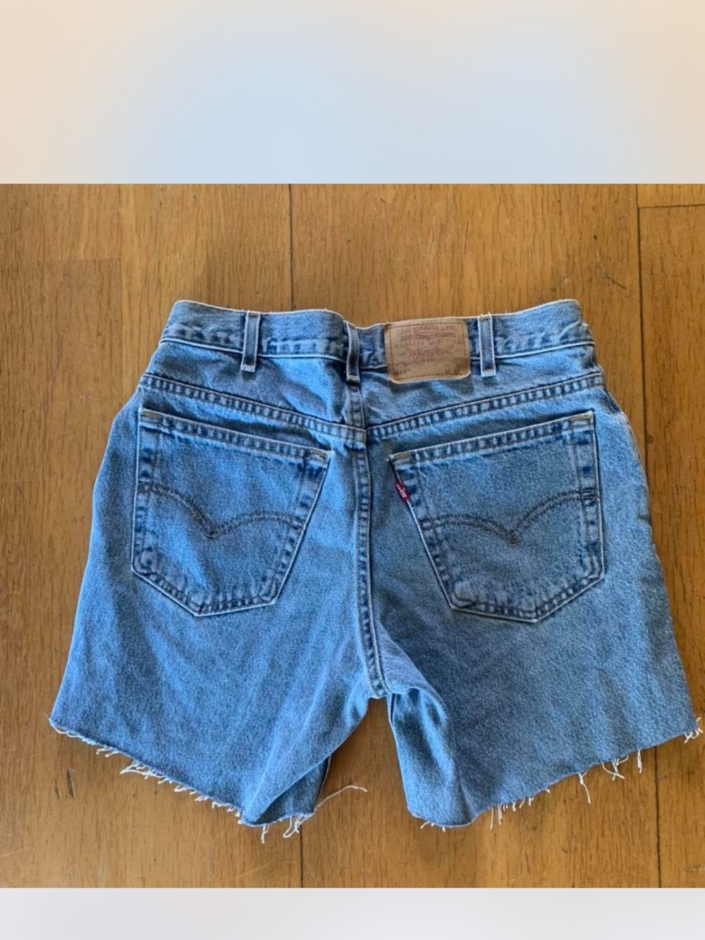 Vintage Levi's Light Blue High-Rise Denim Cutoff Shorts